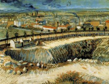 Vincent Van Gogh : A Suburb of Paris,Seen from a Height
